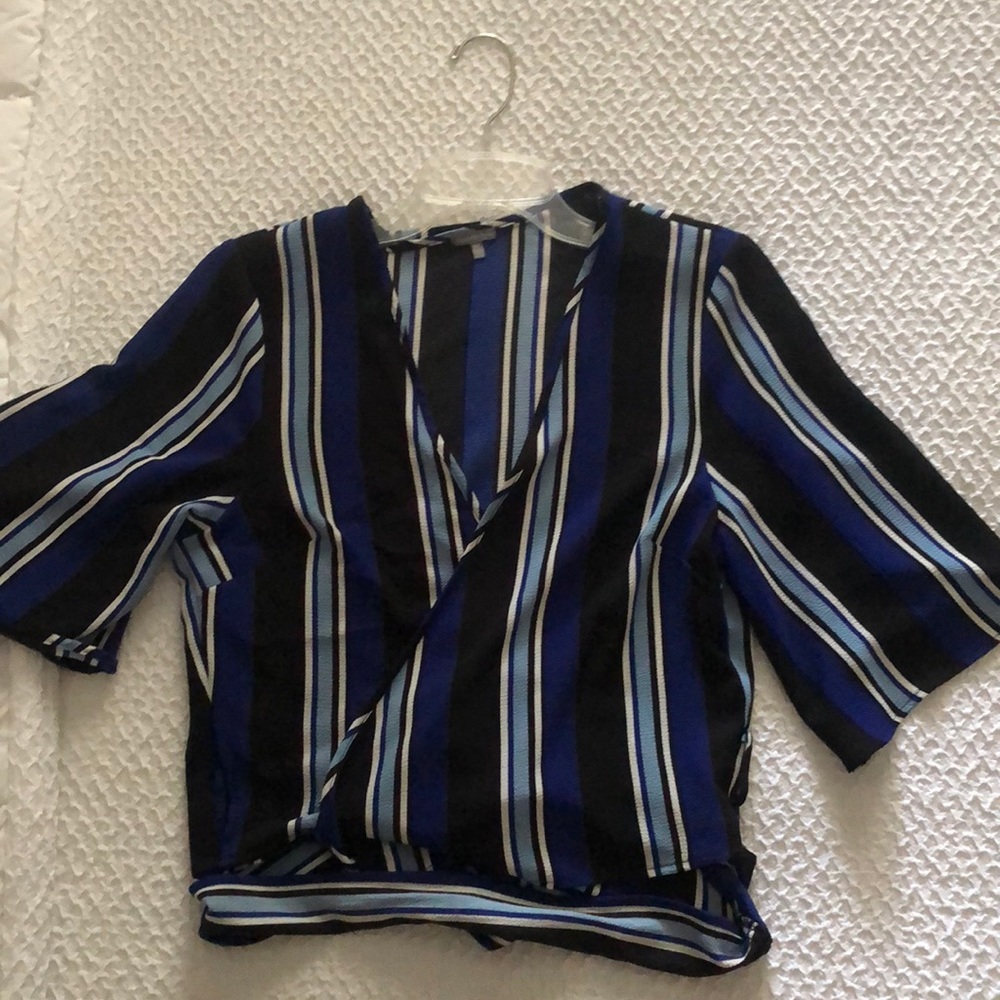 Wrap top with tie waist